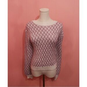 Dynamite Purple and White Patterned Women's Sweater